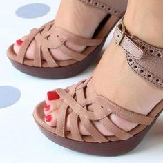 Style: Fashion, Stylish Item: Sandals Upper Material: PU Toe: Peep Toe Closure Type: Adjustable Buckle Heels: Mid-Heel, about 8 cm Ladies Heels, Buckle Heels, Womens Low Heels, Fashion Shoes Sneakers, Mom Stuff, Sport Shoes Women, Buckled Heels, Shoes Heels Wedges, 2020 Fashion