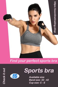 Sports bras can reduce pain and discomfort during physical exercise as they restrict/support the movement of your breast. As they have better support than conventional bras, sports bras can be used not only exercise but also any situation which involves high movement in your work environment. Also, some sports bras can be used as nursing bra as well. Exercise In Home, Plus Size Online Shopping, Plus Size Sportswear, Wireless Sports Bra, Plus Size Sleepwear, Physical Exercise, Padded Sports Bra, Plus Size Bra, Nursing Bra