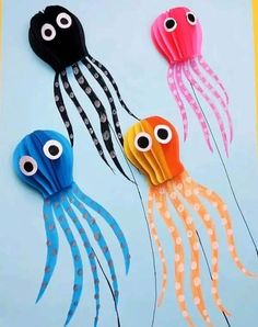 Paper craft. Craft idea . craft for kids Aquatic Animal, Coconut Shell Crafts