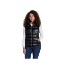 Stay warm in style with this women's Weathercast hooded puffer vest.Click on this WOMEN'S GUIDE to find the perfect fit and more! Stay warm in style with this women's Weathercast hooded puffer vest.Click on this WOMEN'S GUIDE to find the perfect fit and more! FEATURES Sleeveless 2 side inseam pockets Zip off detachable hood Quilted exterior Soft plush interior Zip front closure Smooth glossy woven construction Fully lined Water-resistantFIT & SIZING 27-in. length from shoulder to hem Designed to Fitted Puffer Vest For Cold Weather, Casual Hooded Nylon Vest, Black Down Vest For Fall, Fitted Casual Puffer Jacket For Outdoor Activities, Fitted Vest For Outdoor Activities, Casual Black Down Vest, Casual Sleeveless Puffer Jacket For Cold Weather, Fitted Casual Vest For Cold Weather, Casual Fitted Down Puffer Jacket