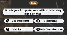 Quiz Time Try SkyHair hair quiz to find out what to do while facing huge hair loss. #HairQuiz #Hair #Quiz #HairLoss Quiz Time, Huge Hair, High Hair, Hair Quiz, How To Find Out, Medical, Hair