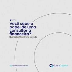 an image of a poster with the words voca sabe o papel de uma consultito financia