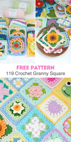 119 Free Crochet Granny Square Patterns