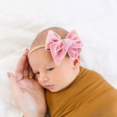 Dress it up! Handmade by local moms from soft, high-quality velvet. Sizes Available: Small (2.75" x 3"), Large (2.75" x 4.5") Adjustable Pink Bow Headband, Adjustable Pink Headband With Bow, Adjustable Pink Headband, Pink Hair Accessories With Matching Headband, Adjustable Bow Headband, One Size Fits Most Matching Headband, Cute Adjustable Headpiece With Matching Headband, Adjustable Cute Headband, Matching Headband Hair Accessories