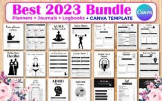 the best 2023 bundle for plannering and logbooks can be found on this page