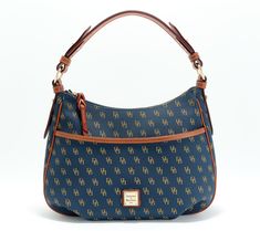 Let the logo show with this monogram bag. Crafted of coated cotton for a casual vibe, with interior zip and slip pockets, this carryall is a bag-lover's dream come true. From Dooney & Bourke. Monogram Canvas Bags With Zipper Closure For Everyday Use, Everyday Bags With Zipper Closure In Monogram Canvas, Everyday Monogram Canvas Bags With Zipper Closure, Brown Monogram Canvas Bag With Zipper Pocket, Travel Shoulder Bag With Monogram Print And Double Handle, Everyday Monogram Print Tote Bag, Travel Bags With Monogram Print And Double Handle, Everyday Double Handle Bags With Monogram Print, Everyday Monogram Tote Shoulder Bag