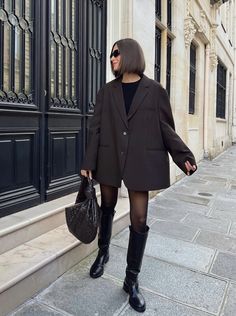 Winter Date Night Outfits, Mode Zara, Cold Outfits, Blazer Outfit, Winter Outfit Inspiration, Paris Outfits, Looks Street Style, Mode Inspo, Autumn Outfit