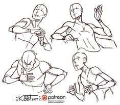 an image of a man doing different poses for his body and arm muscles, with the text