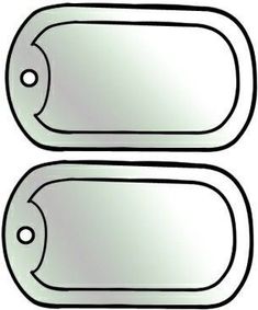 two blank tags are shown on a white background