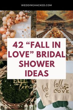 42 Unique & Creative "Fall In Love" Themed Bridal Shower Ideas: Decor, Invitations, Food, Cake & Mor Check more at https://beautyfashionideas.com/bridal/42-unique-creative-fall-in-love-themed-bridal-shower-ideas-decor-invitations-food-cake-mor/ Fall In Love Theme Bridal Showers, Fall In Love Couples Shower Ideas, Fall Bridal Shower Brunch Food Ideas, Wedding Shower Ideas Fall, Fall Themed Wedding Shower Ideas, Elegant Fall Bridal Shower Ideas, Fall Bridal Shower Ideas Food, Fall In Love Wedding Shower Theme, Fall Bridal Shower Food Ideas