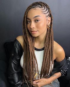 Braid Afro Hairstyles, Nubian Braids Hairstyles, Black Women Braids 2024, Braids Summer 2024, Cornrows With Knotless Box Braids, Box Braids With Cornrows On Top, Braids That Cover Bald Edges, Iverson Braids For Women