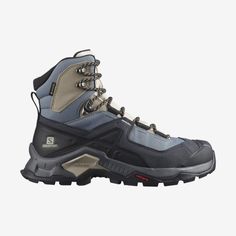 Salomon QUEST ELEMENT GTX - WOMEN'S - Next Adventure Gore Tex Hiking Boots, Gore Tex Boots, Backpacking Boots, Camping Shoes, Style Sportif, Hiking Boots Women, Hiking Women, Snowboards, Nubuck Leather