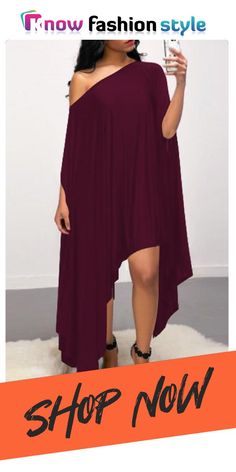 Street Solid Patchwork Backless Oblique Collar Long Dresses Long Dresses, Wholesale Fashion, Dresses Online, Buy Now, Long Dress, Mini Skirts, Shop Now, Maxi Dress, Collar