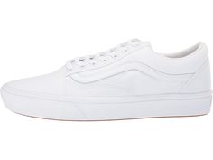 Vans Comfycush Old Skool | Zappos.com White Vans Canvas Shoes For Skateboarding, Skateboarding Canvas Shoes With White Sole, Urban Cotton Skate Shoes For Skateboarding, White Canvas Shoes With Vulcanized Sole For Skateboarding, White Vulcanized Canvas Shoes For Skateboarding, Vans Low-top Canvas Shoes For Skateboarding, White Canvas Skate Shoes For Skateboarding, Vans Canvas Shoes With Gum Sole For Skateboarding, Cotton Skate Shoes With Round Toe For Skateboarding