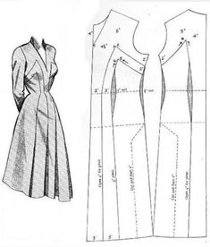 the sewing pattern for this dress is very easy to sew