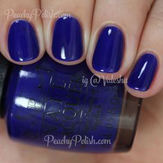 OPI My Car Has Navy-gation | Summer 2015 Brights Collection | Peachy Polish - I don't know that it's that unique, but I really this blue! Cute Nail Designs For Spring, Opi Blue, Nail Bag, Nail Designs For Spring, Pretty Nail Colors, Mini Collection, Colorful Nail Designs, Nail Polish Collection, Opi Nails