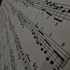 sheet music notes with musical notations on them