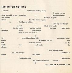 an old typewriter is shown with the words'lecture on nothing'written in it