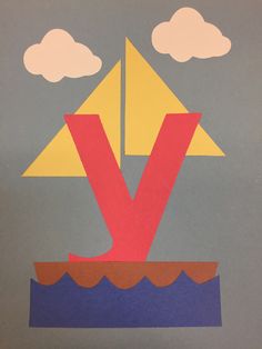 a piece of paper cut out to look like a boat