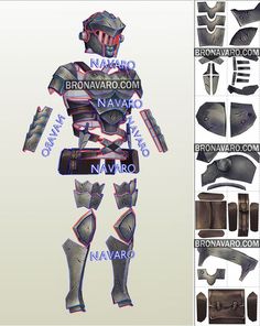 an image of a robot made out of leathers and metal parts with captioning text