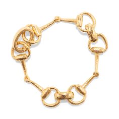 Equestrian Snaffle Bit Bracelet - Gold | Capucine De Wulf Snaffle Bit, Holiday Items, Fine Jewellery Earrings, Bracelet Gold, Ring Bracelet, Earring Necklace, Ring Necklace, Blue Gold, Chain Bracelet