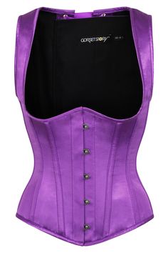 Purple High Back Underbust Corset With Straps Fitted Underbust Corset With Hook And Eye Closure, Purple Sleeveless Corset Dress, Purple Corset Dress With Fitted Bodice, Fitted Overbust Corset Belt With Hook And Eye Closure, Elegant Fitted Purple Corset, Fitted Underbust Corset Belt With Adjustable Straps, Purple Fitted Underbust Corset, Fitted Purple Corset With Boned Bodice, Purple Corset Dress With Corset Back