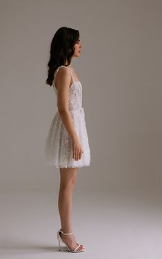 Carrie – VHYBE studio Ankle Length Reception Dress, Bridal Second Dress, Wedding Dress For Dancing, Anthropologie Wedding Dress, Dress For Dancing, Second Wedding Dress, 2 In 1 Wedding Dress, Sequin Flowers, Flowers Beads