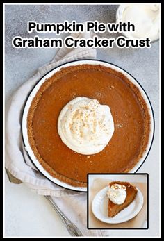 pumpkin pie with graham cracker crust