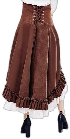 Winter Cosplay Punk Skirt, Punk Style Skirt For Winter Cosplay, Punk Style Winter Skirt For Cosplay, Steampunk Bottoms For Halloween Costume Party, Halloween Cosplay Skirt, Halloween Cosplay Tiered Skirt, Halloween Cosplay Mini Skirt, Tiered Skirt For Halloween Cosplay, Halloween Costume Party Ruffled Skirt