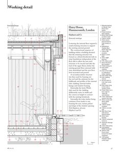 an architectural drawing showing the details of a building