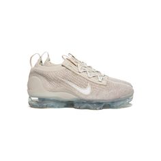 Made from at least 20% recycled materials by weight, the Nike Air VaporMax 2021 FK is airy and easy to wear with superstretchy, recycled Flyknit fabric (plus a soft collar that sculpts your ankle). The stitched-on Swoosh and recycled TPU heel clip add a splash of intrigue as you float down the streets on incredibly soft VaporMax cushioning. - Originally designed for performance running, the revolutionary VaporMax 2 Air unit is made from recycled material and provides more Air underfoot than ever before. - The first 1-piece Air unit to run the entire length of a shoe, it allows for smoother transitions and adds unbelievable cushioning. - Stretchy and supportive Flyknit upper is made from post-industrial recycled yarn and creates a striking visual that's seamless, breathable and feels as lig Nike Air Vapormax 2021 Fk, Air Vapormax, Recycled Yarn, Recycled Rubber, Nike Womens, Nike Air Vapormax, Sporty Look, Shoe Box, The Streets