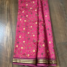 Beautiful Warm Silk Saree In Ruby Pink Color Saree Is A 5 Meter Piece Of Fabric Pink Color Saree, Paisley Art, Art Silk Sarees, Pink Paisley, Silk Saree, Silk Sarees, Pink Color, Pink Ladies, Paisley