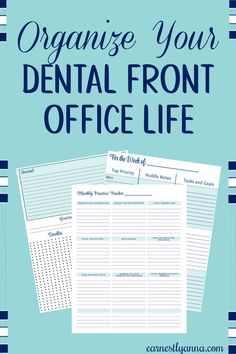 The Dental Front Office is where phones ring and patient check in and out. Usually simultaneously! Being responsible for those three things alone can challenge the best multitaskers. When the day gets going it’s hard to remember all we need to catch up on when there’s a lull in the action. Check out some great tips for organizing your dental front office life! Lead Dental Assistant, Dental Management, Dental Office Manager Tips, Dental Office Front Desk Organization, Dental Organization Ideas, Dental Front Office, Dental Office Organization, Dental Marketing Ideas, Dental Office Organization Ideas