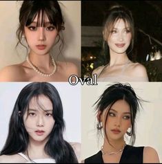 #ovalface#faceshape Oval Shaped Face Aesthetic, Oval Face Aesthetic, Hair Bangs For Oval Face, Frame For Oval Shape Face, Hair Styles For Oval Shape, How To Get Oval Face Shape Exercise, Oval Head Hairstyles, Hair Style For Oval Shape Face Girl, Makeup For Oval Face Shape