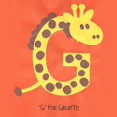 the letter g is for giraffe