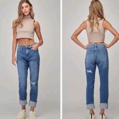 Nwt. Sz 10/30 Excellent Quality Denim. High Rise Mom Jean With Distressed Details. Color- Medium Stone Wash Waist- 16" Across Rise- 10.5" Inseam Cuffed- 28" Inseam Uncuffed- 31" Brand-Nature Denim From Revolve Mom Jean, High Rise Mom Jeans, Jeans Distressed, Colored Jeans, Mom Jeans, High Rise, Women Jeans, Size 10, Women Accessories