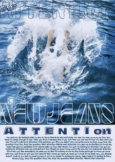 an advertisement for the new orleans convention featuring two people swimming in the water with their hands out