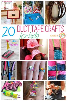 20 duct tape crafts for kids that are easy to make and great for the whole family