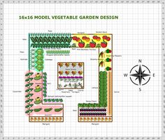 the garden design is shown in this diagram