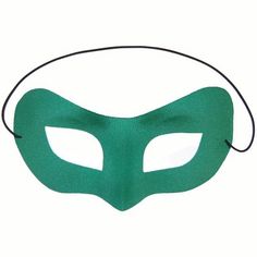 This mask is perfect for a Green Lantern or Green Hornet superhero costume! Includes a plastic green eye mask with an elastic band for wearing. One size fits most adults. Brand new in manufacturer packaging. Green Halloween Costume Party Mask, Green Halloween Cosplay Mask, Green Masks And Prosthetics For Halloween Costume Party, Green Masks And Prosthetics For Carnival Costume Party, Green Halloween Masquerade Mask And Prosthetics, Green Halloween Masquerade Mask, Green Masks For Carnival Costume Party, Green Masquerade Mask For Mardi Gras, Green Eye Mask For Masquerade