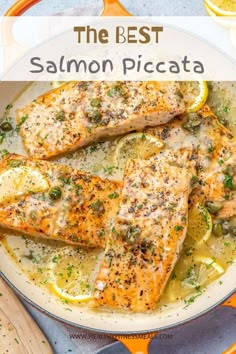 the best salmon piccata recipe with lemons and herbs