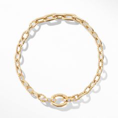 This Stax Chain Bracelet is crafted in 18K yellow gold and features a diamond gemstone with a total carat weight of 0.156. Part of the Stax collection, this elegant piece adds a touch of sophistication to any outfit.