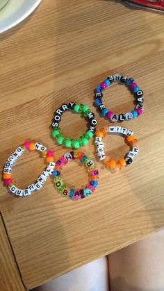 •pinterest // fashionista1152 !-/• Rave Kandi Ideas Edm, Colorful Beaded Rave Bracelets As Gift, Rave Bracelets Kandi Sayings, Affordable Beaded Bracelets For Gifts, Rave Style, Rave Kandi Ideas, Rave Necklace Kandi, Festival Bracelets