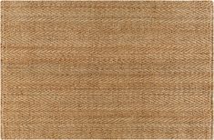 an area rug made out of jute and woven with a herringbone pattern on it