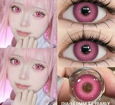 1Pair New Cosplay Colored Contact Lenses for Eyes Pink Lenses Blue Lens Eye Color Lens Yearly Halloween Contact Lenses Color contact lens type: Circle Color Lenses Diopters: Non prescription lenses Life Span: Yearly Disposable Contacts Lenses Expiration time1: 5 Years (before opened) Expiration time2: 1 Years(after opened) Feature: helps change the color of pupils Use Occasion: For party&daily wear Attention: The pictures are for reference only Brand Name: EYESHARE Item Type: Color Contact Lense Pink Cosplay, New Cosplay, Purple Lenses, Contacts Lenses, Eye Contact Lenses, Halloween Contact Lenses, Green Cosmetics, Color Contact Lenses, Lenses Eye