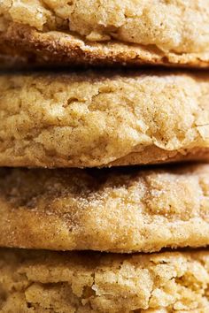 a stack of cookies sitting on top of each other