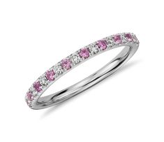 Elegant half eternity ring with diamonds and pink sapphires. Material: - 14k gold - diamonds 0,12 ct VVS2/F - pink sapphires 0,15 ct - stones size - 1.5 mm - 1.8 mm wide Free gift box. Express shipping with DHL (3-6 business days). If you want to replace the stones please write us, and we'll calculate the cost with the gems you want. See more at our shop https://www.etsy.com/shop/JewelryEscorial Join our instagram account: https://www.instagram.com/escorialjewelry/ Pink Diamond Half Eternity Band, Pink Half Eternity Diamond Band, Pink Half Eternity Diamond Ring, Pink Diamond Eternity Band For Anniversary, Pink Diamond Half Eternity Ring, Pink Single Cut Diamond Promise Rings, White Gold Pink Sapphire Diamond Ring With Accents, Pink Wedding Band, Gold Stacking Rings Wedding