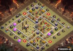 an image of a clash base for the game