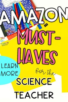 This image contains: Amazon Must-haves for the science teacher with various school supplies Amazon Classroom, High School Science Classroom, Earth Science Teacher, Elementary Science Classroom, First Days Of School, Sixth Grade Science, Middle School Science Classroom, Science Room, Science Classroom Decorations