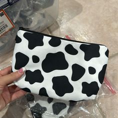 Ships Out Same Day Brand New In Original Packaging Cute Black Bags For Spring, Cute Black Bag For Spring, Cowgirl Accessories, Make Up Bag, Cow Print, Makeup Bag, Print Making, Cow, Make Up